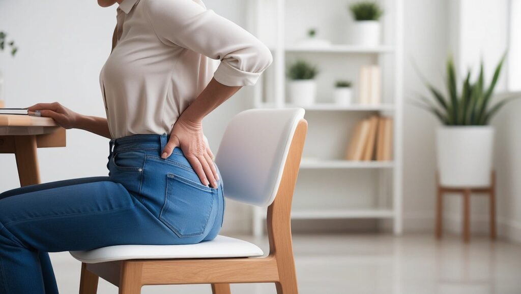 back pain in Edmonton woman